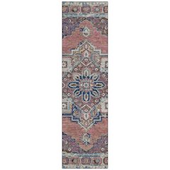 Machine Washable Indoor/Outdoor Chantille ACN2704 Red 2'3" x 7'6" Runner Rug