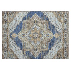 Machine Washable Indoor/Outdoor Chantille ACN2704 Blue 1'8" x 2'6" Rug