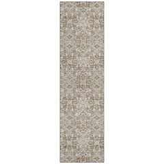 Machine Washable Indoor/Outdoor Chantille ACN2705 Brown 2'3" x 7'6" Runner Rug