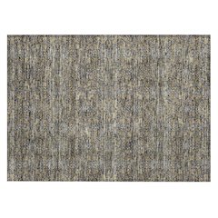 Machine Washable Indoor/Outdoor Chantille ACN2705 Black 1'8" x 2'6" Rug