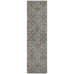 Machine Washable Indoor/Outdoor Chantille ACN2705 Brown 2'3" x 7'6" Runner Rug