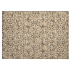 Machine Washable Indoor/Outdoor Chantille ACN2705 Orange 1'8" x 2'6" Rug