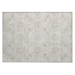 Machine Washable Indoor/Outdoor Chantille ACN2705 Ivory 1'8" x 2'6" Rug