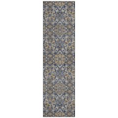 Machine Washable Indoor/Outdoor Chantille ACN2705 Blue 2'3" x 7'6" Runner Rug
