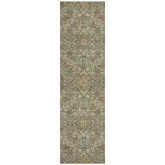 Machine Washable Indoor/Outdoor Chantille ACN2705 Green 2'3" x 7'6" Runner Rug