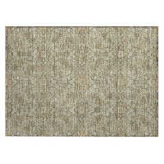Machine Washable Indoor/Outdoor Chantille ACN2705 Green 1'8" x 2'6" Rug