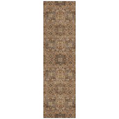 Machine Washable Indoor/Outdoor Chantille ACN2705 Orange 2'3" x 7'6" Runner Rug