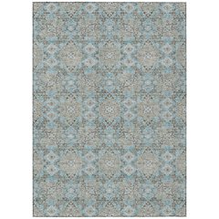 Machine Washable Indoor/Outdoor Chantille ACN2705 Teal 2'6" x 3'10" Rug