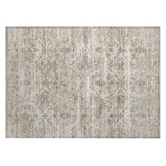 Machine Washable Indoor/Outdoor Chantille ACN2706 Brown 1'8" x 2'6" Rug