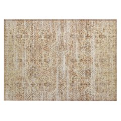 Machine Washable Indoor/Outdoor Chantille ACN2706 Orange 1'8" x 2'6" Rug