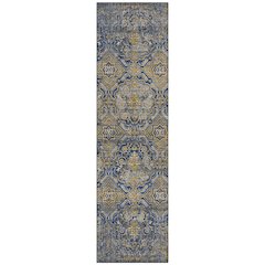Machine Washable Indoor/Outdoor Chantille ACN2706 Blue 2'3" x 7'6" Runner Rug