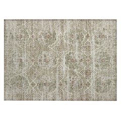 Machine Washable Indoor/Outdoor Chantille ACN2706 Green 1'8" x 2'6" Rug