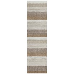 Machine Washable Indoor/Outdoor Chantille ACN2707 Brown 2'3" x 7'6" Runner Rug