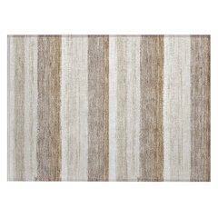 Machine Washable Indoor/Outdoor Chantille ACN2707 Brown 1'8" x 2'6" Rug