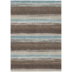 Machine Washable Indoor/Outdoor Chantille ACN2707 Brown 2'6" x 3'10" Rug
