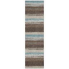 Machine Washable Indoor/Outdoor Chantille ACN2707 Brown 2'3" x 7'6" Runner Rug