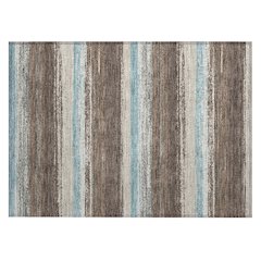 Machine Washable Indoor/Outdoor Chantille ACN2707 Brown 1'8" x 2'6" Rug