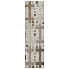 Machine Washable Indoor/Outdoor Chantille ACN2708 Brown 2'3" x 7'6" Runner Rug