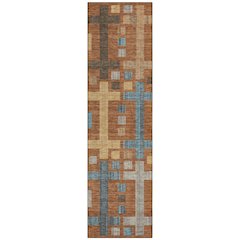 Machine Washable Indoor/Outdoor Chantille ACN2708 Orange 2'3" x 7'6" Runner Rug