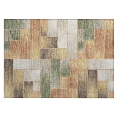 Machine Washable Indoor/Outdoor Chantille ACN2709 Orange 1'8" x 2'6" Rug
