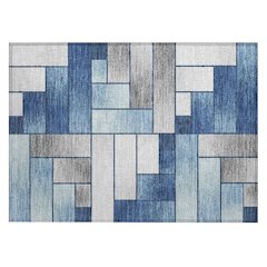 Machine Washable Indoor/Outdoor Chantille ACN2709 Blue 1'8" x 2'6" Rug