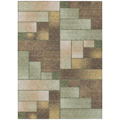 Machine Washable Indoor/Outdoor Chantille ACN2709 Green 2'6" x 3'10" Rug