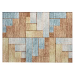 Machine Washable Indoor/Outdoor Chantille ACN2709 Orange 1'8" x 2'6" Rug