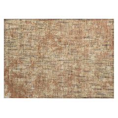Machine Washable Indoor/Outdoor Chantille ACN2710 Orange 1'8" x 2'6" Rug
