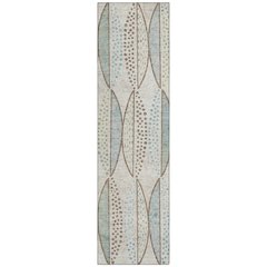 Machine Washable Indoor/Outdoor Chantille ACN2711 Ivory 2'3" x 7'6" Runner Rug