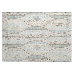 Machine Washable Indoor/Outdoor Chantille ACN2711 Ivory 1'8" x 2'6" Rug