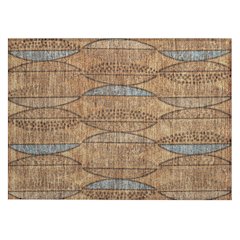 Machine Washable Indoor/Outdoor Chantille ACN2711 Orange 1'8" x 2'6" Rug