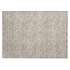 Machine Washable Indoor/Outdoor Chantille ACN2712 Brown 1'8" x 2'6" Rug