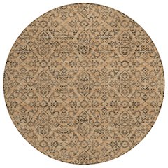 Machine Washable Indoor/Outdoor Chantille ACN2712 Orange 8' x 8' Round Rug