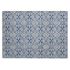 Machine Washable Indoor/Outdoor Chantille ACN2712 Blue 1'8" x 2'6" Rug