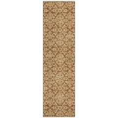 Machine Washable Indoor/Outdoor Chantille ACN2712 Orange 2'3" x 7'6" Runner Rug