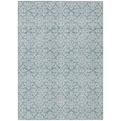 Machine Washable Indoor/Outdoor Chantille ACN2712 Teal 2'6" x 3'10" Rug