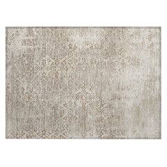 Machine Washable Indoor/Outdoor Chantille ACN2713 Brown 1'8" x 2'6" Rug