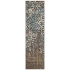 Machine Washable Indoor/Outdoor Chantille ACN2713 Brown 2'3" x 7'6" Runner Rug