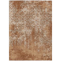 Machine Washable Indoor/Outdoor Chantille ACN2713 Orange 2'6" x 3'10" Rug