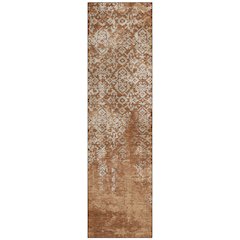 Machine Washable Indoor/Outdoor Chantille ACN2713 Orange 2'3" x 7'6" Runner Rug