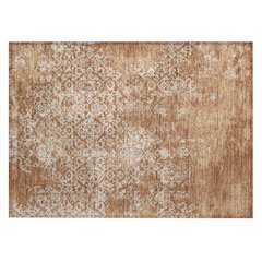 Machine Washable Indoor/Outdoor Chantille ACN2713 Orange 1'8" x 2'6" Rug