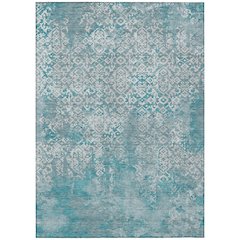 Machine Washable Indoor/Outdoor Chantille ACN2713 Teal 2'6" x 3'10" Rug