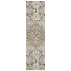 Machine Washable Indoor/Outdoor Chantille ACN2714 Brown 2'3" x 7'6" Runner Rug