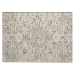 Machine Washable Indoor/Outdoor Chantille ACN2714 Brown 1'8" x 2'6" Rug