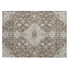 Machine Washable Indoor/Outdoor Chantille ACN2714 Brown 1'8" x 2'6" Rug