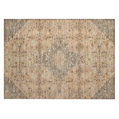 Machine Washable Indoor/Outdoor Chantille ACN2714 Orange 1'8" x 2'6" Rug