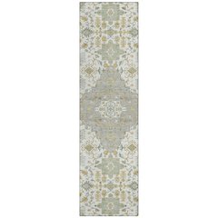 Machine Washable Indoor/Outdoor Chantille ACN2714 Ivory 2'3" x 7'6" Runner Rug