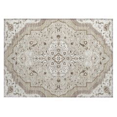Machine Washable Indoor/Outdoor Chantille ACN2715 Brown 1'8" x 2'6" Rug