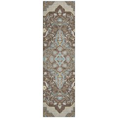 Machine Washable Indoor/Outdoor Chantille ACN2715 Brown 2'3" x 7'6" Runner Rug