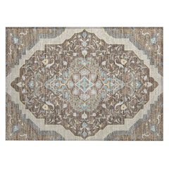 Machine Washable Indoor/Outdoor Chantille ACN2715 Brown 1'8" x 2'6" Rug